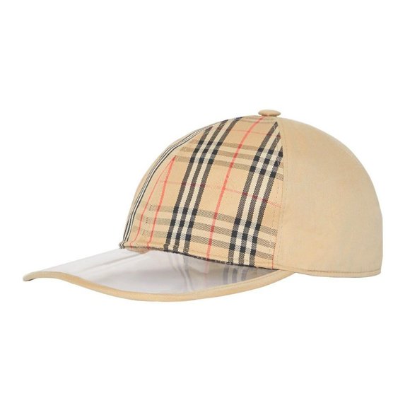 NWT BURBERRY BRIM CHECK BASEBALL CAP HAT - Picture 3 of 10